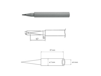 Hrot N1-16 priemer 1.0mm (ZD-929C,ZD-931)
