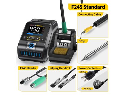 FNIRSI DWS-200 F245 -6Tips Spájkovačka s reguláciou teploty (6hrotov)