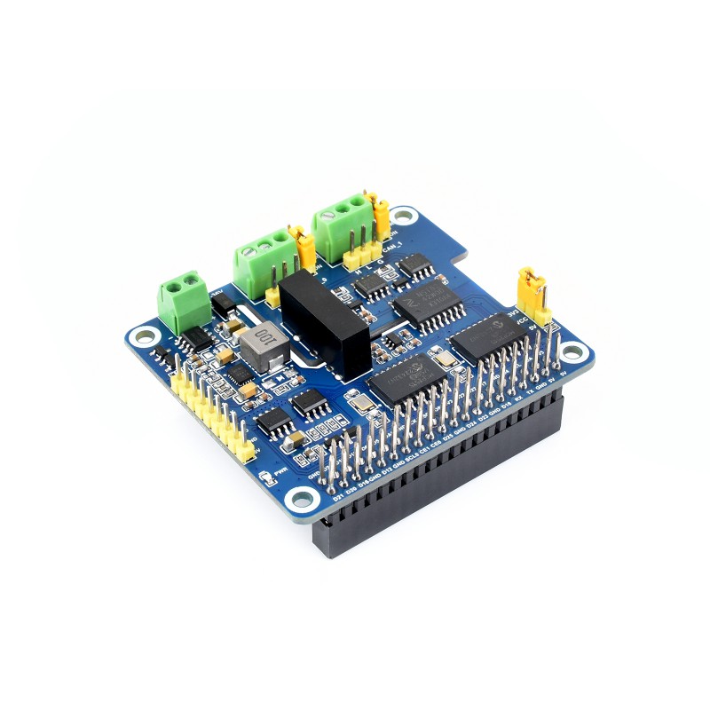 2-Channel Isolated CAN Bus Expansion HAT For Raspberry Pi, Dual Chips ...