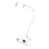 LED stolná nabíjacia lampička, 2W, 210lm, 3CCT, biela, clip