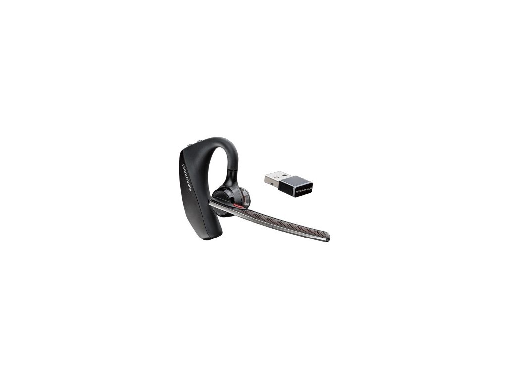 POLY VOYAGER 5200 UC Sluchátka s mikrofonem Bezdrátový Za ucho Kancelář / call centrum Bluetooth Černá