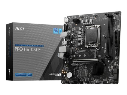MSI PRO H610M-E základní deska Intel H610 LGA 1700 Micro ATX