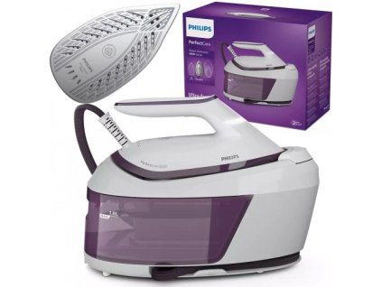 Philips 6000 series PSG6020/30 profesionální žehlička 2400 W 1,8 l Žehlicí plocha SteamGlide Plus Purpurová, Bílá
