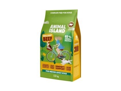 ANIMAL ISLAND Brilliant beef - suché krmivo pro psy - 12kg