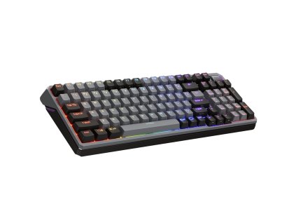 Cooler Master MK770 klávesnice Hraní USB + RF Wireless + Bluetooth QWERTY Americká angličtina Černá, Šedá