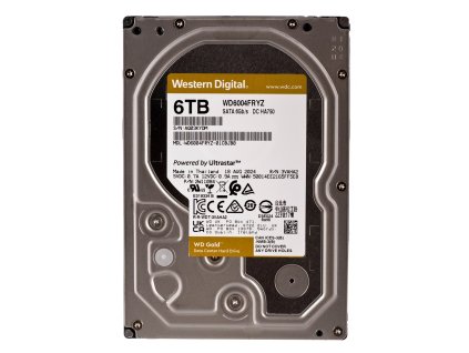 Western Digital Gold WD6004FRYZ vnitřní pevný disk 6 TB 7200 ot/min 128 MB 3.5" Serial ATA III