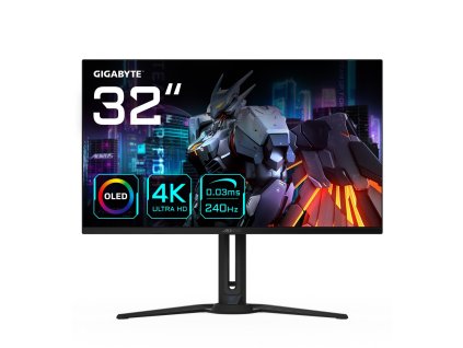 GIGABYTE FO32U2 počítačový monitor 80 cm (31.5") 3840 x 2160 px 4K Ultra HD OLED Černá