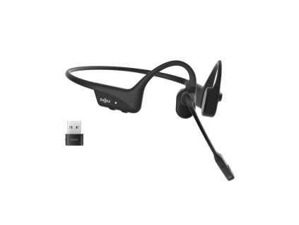 SHOKZ C120-AC-BK sluchátka / náhlavní souprava Sluchátka s mikrofonem Bezdrátový Za ucho Kancelář / call centrum USB typu C Bluetooth Černá