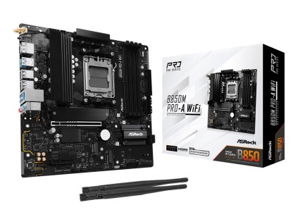 Asrock B850M Pro-A WiFi AMD B850 Zásuvka AM5 Micro ATX