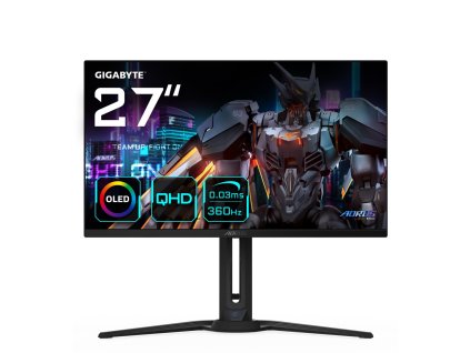 GIGABYTE FO27Q3 počítačový monitor 68,6 cm (27") 2560 x 1440 px Quad HD OLED Černá
