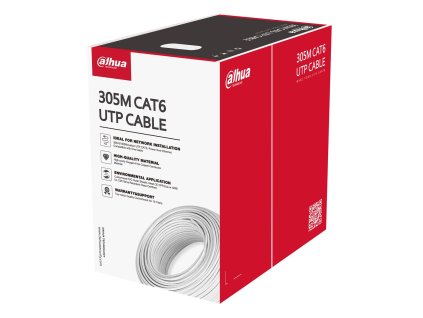 Dahua Technology PFM920I-6UN-C-V2 síťový kabel Bílá 305 m Cat6 U/UTP (UTP)