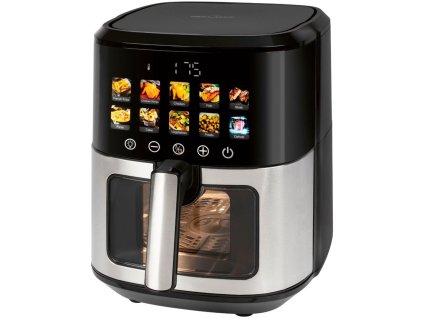 ProfiCook PC-FR 1286 H fritovací hrnec Samostarný 6,5 l Samostatné 1700 W Horkovzdušná fritéza Černá, Nerezová ocel