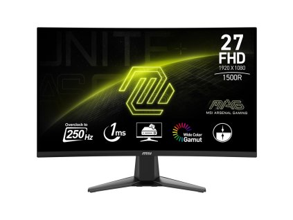 MSI MAG 27C6X počítačový monitor 68,6 cm (27") 1920 x 1080 px Full HD LCD Černá
