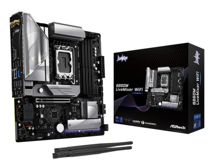 Asrock B860M LiveMixer WiFi Intel B860 LGA 1851 (Socket V1) Micro ATX
