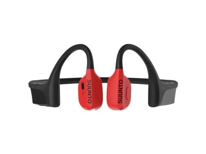 Suunto WING Sluchátka s mikrofonem Bezdrátový Za ucho Sporty Bluetooth Černá, Červená