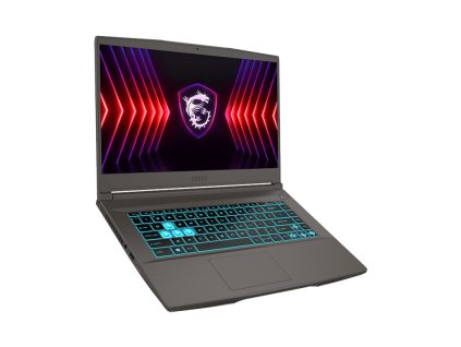 MSI Thin A15 B7VF-460XPL AMD Ryzen™ 5 7535HS Laptop 39,6 cm (15.6") Full HD 16 GB DDR5-SDRAM 512 GB SSD NVIDIA GeForce RTX 4060 Wi-Fi 6E (802.11ax) NoOS Šedá