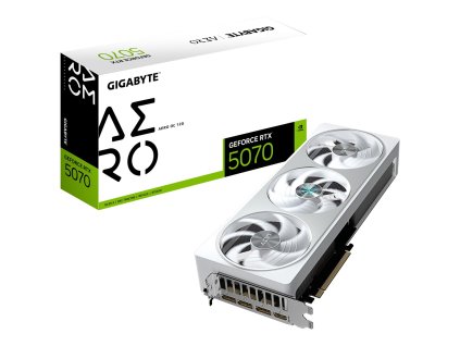 Grafická karta Gigabyte GeForce RTX 5070 AERO OC 12 GB GDDR7