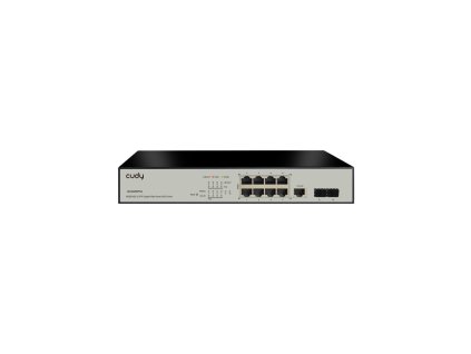 Cudy GS2008PS2 síťový přepínač Řízený L2 Gigabit Ethernet (10/100/1000) Podpora napájení po Ethernetu (PoE) Černá