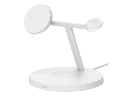 Belkin BoostCharge Pro Sluchátka, Chytrý telefon, Chytré hodinky Bílá USB Bezdrátové nabíjení Rychlé nabíjení Vnitřní