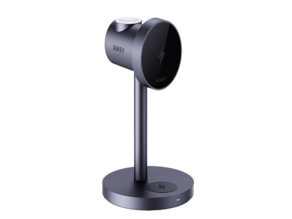 AUKEY MagFusion 3-IN-1 Fastcharger Mibilní telefon Černá USB Vnitřní