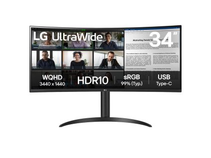 LG 34WR50QK-B počítačový monitor 86,4 cm (34") 3440 x 1440 px Wide Quad HD Černá