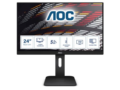 AOC P1 24P1 plochý počítačový monitor 60,5 cm (23.8") 1920 x 1080 px Full HD LED Černá