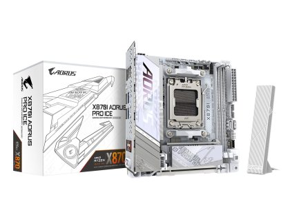 GIGABYTE X870I AORUS PRO ICE základní deska AMD X870 Zásuvka AM5 Micro ITX