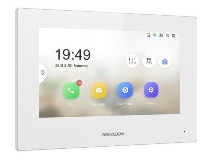 Hikvision Pro Series DS-KH6320-WTE2-W domácí interkom systém 17,8 cm (7") Bílá