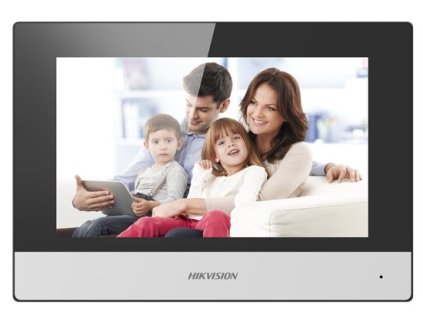 Hikvision DS-KH6320-WTE2 domácí interkom systém 17,8 cm (7") Černá, Šedá
