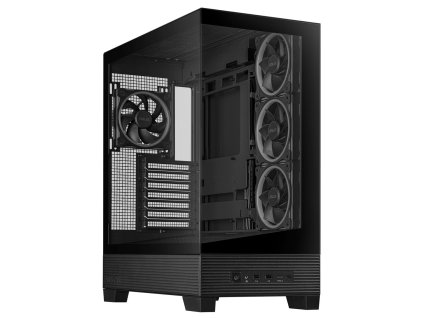 ASUS A31 Plus TG ARGB BLACK Midi Tower Černá