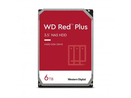 Western Digital Red Plus vnitřní pevný disk 6 TB 5400 ot/min 256 MB 3.5" Serial ATA III