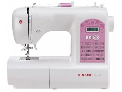 Šicí stroj Singer 6699, elektronický, bílý, růžová