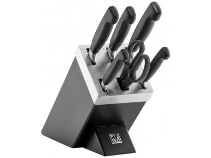 ZWILLING FOUR STAR 35145-007-0 sada kuchyňských příborů/nožů ve stojanu 7 kusů Černá