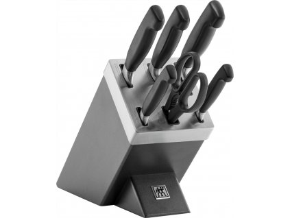 ZWILLING FOUR STAR 35148-507-0 sada kuchyňských příborů/nožů ve stojanu 7 kusů Šedá