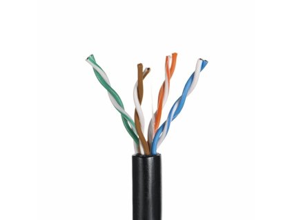 Q-LANTEC KIU5OUTS305Q síťový kabel 305 m Cat5e U/UTP (UTP) černý