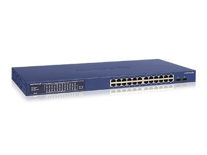 NETGEAR GS724TPP Řízený L2/L3/L4 Gigabit Ethernet (10/100/1000) Podpora napájení po Ethernetu (PoE) Modrá