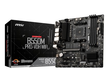 MSI B550M PRO-VDH WIFI základní deska AMD B550 Socket AM4 Micro ATX
