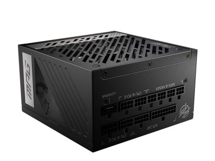 MSI MPG A850G PCIE5 napájecí zdroj 850 W 24-pin ATX ATX Černá