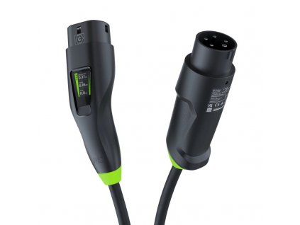 Green Cell Habu EVGC01 Mobilní nabíječka EV pro elektromobily 11 kW 7 m Type 2 CEE Wallbox Černá