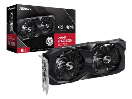 Asrock Challenger 90-GA41ZZ-00UANF grafická karta AMD Radeon RX 7600 8 GB GDDR6