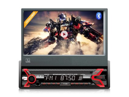 Audiocore AC9100 rádio Auto Digitální Černá, Červená