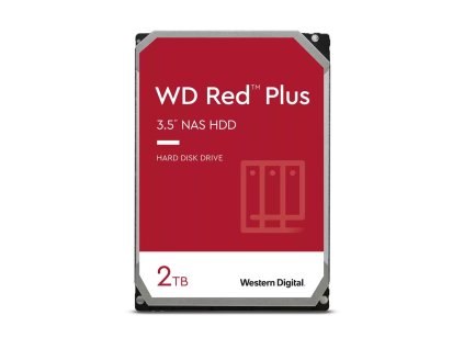 Western Digital Red Plus vnitřní pevný disk 2 TB 5400 ot/min 64 MB 3.5" SATA