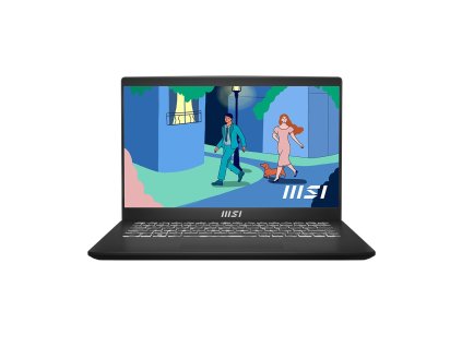 MSI Modern 14 C12MO-868PL Laptop 35,6 cm (14") Full HD Intel® Core™ i5-1235U 16 GB DDR4-SDRAM 512 GB SSD Wi-Fi 6 (802.11ax) Windows 11 Home Černá