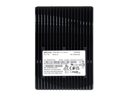 SSD Micron 7450 PRO 15.36TB U.3 (15mm) NVMe PCI 4.0 MTFDKCC15T3TFR-1BC1ZABYYR (DWPD 1)