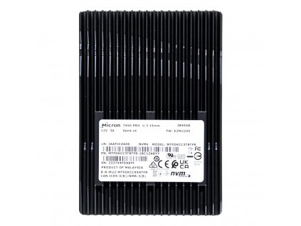 SSD Micron 7450 PRO 3.84TB U.3 (15mm) NVMe PCI 4.0 MTFDKCC3T8TFR-1BC1ZABYYR (DWPD 1)