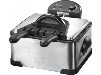 Clatronic FR 3195 Fritéza 4 l 2000 W Černá, Nerezová ocel