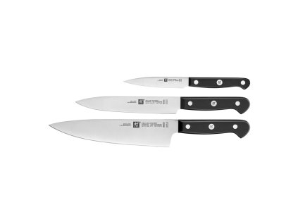 ZWILLING 36130-003-0 Set de 3 Couteaux, Acier Inoxydable, Noir, 34 x 14 x 3 cm 3 kusů Sada nožů