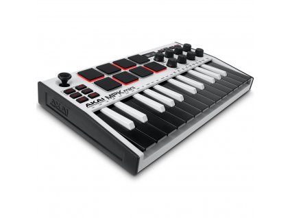 AKAI MPK Mini MK3 Ovládací klávesnice Kontrolér MIDI USB Černá, Bílá