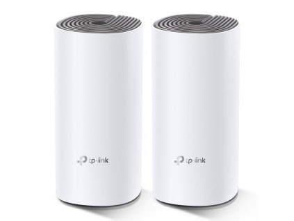 TP-Link Deco E4 (2-pack) Dvoupásmový (2,4 GHz / 5 GHz) Wi-Fi 5 (802.11ac) Bílá, Šedá Vnitřní