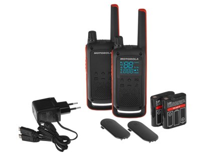 Motorola T82 Twin Pack vysílačky 16 kanálů Černá, oranžová